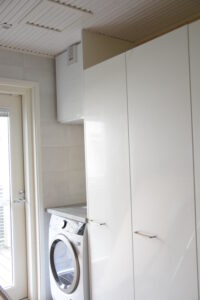 Vallox-ilmanvaihtokone kodinhoitohuoneessa