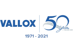 Vallox 50 vuotta -logo