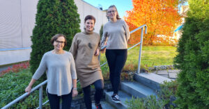 Hanna Koivisto, Marjo Palmula ja Tiina Vahalahti