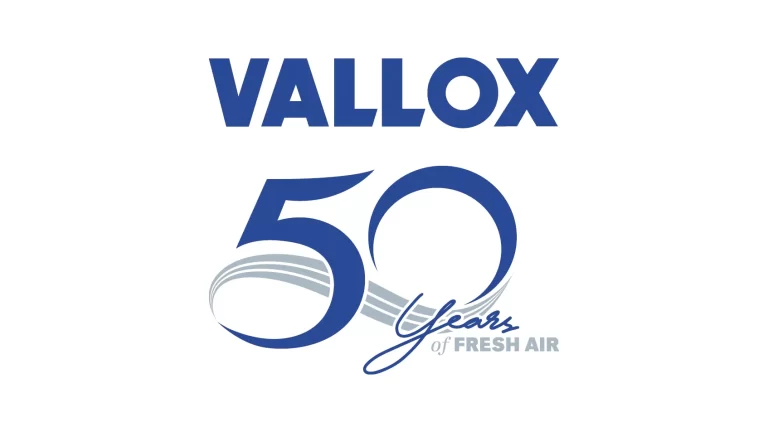 Valloxin juhlavuoden logo: Vallox 50 vuotta tuli täyteen 2021