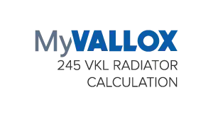 VAllox 245 VKL radiator calculation