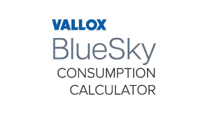 Vallox BlueSky consumption calculator